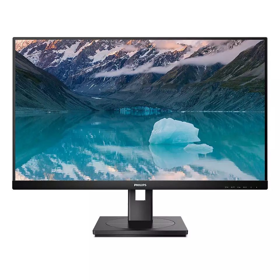 Монитор Philips 242S9JML, 23.8" VA WLED, 1920x1080@75Hz, 4ms GtG, 300cd/m², 3000:1, DCR 50M:1, Adaptive Sync, FlickerFree, Low Blue Light, 2Wx2, Tilt, Height Adjust, Pivot, Swivel, D-SUB, DVI, HDMI, DP, USB hub