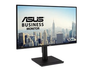 Asus VA27AQSE Business Monitor, 27", IPS, QHD, 99% sRGB, Frameless, HDMI, DisplayPort, VGA, 1ms MPRT, Stereo Speakers, Low Blue Light, Flicker Free, Ergonomic Design, Black