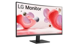 Монитор LG 32MR50C-B, 31.5" VA, извит дисплей, 5ms (GtG at Faster), 100Hz, 3000:1, Dynamic Action Sync, 250 cd/m2, Full HD 1920x1080, sRGB 99%, AMD FreeSync, Flicker Safe, Reader Mode, D-Sub, HDMI, Headphone Out, Tilt, черен