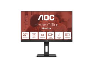 AOC 27E3QAF 27" IPS WLED монитор, 1920x1080@75Hz, 4ms GtG, 300cd/m², 1000:1, 20M:1 DCR, Adaptive Sync, FlickerFree, Low Blue Light, 2Wx2, Tilt, Height Adjust, Pivot, Swivel, D-SUB, HDMI, DP