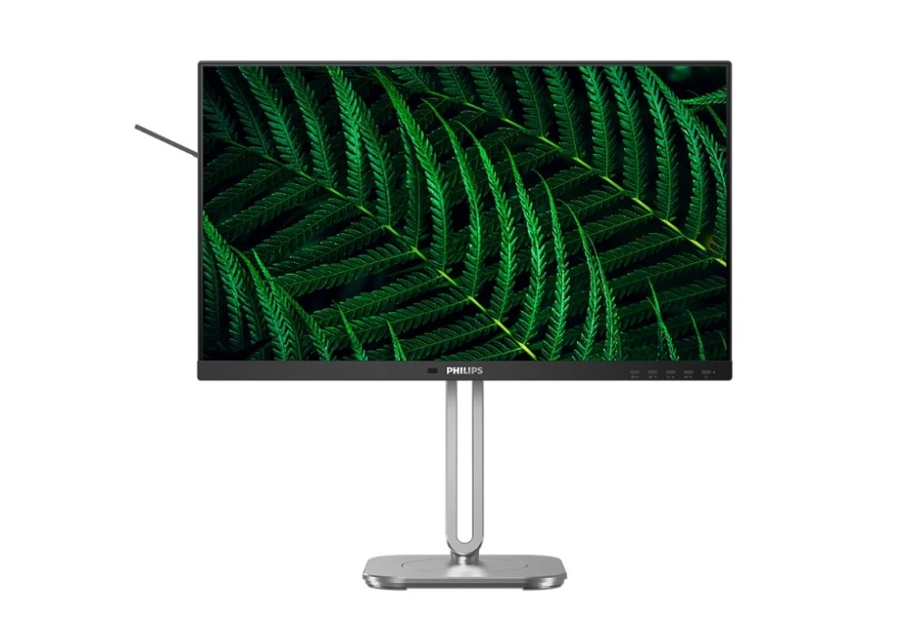 Монитор Philips 24B2G5200, 23.8" IPS WLED, 1920x1080@100Hz, 4ms GtG, 300cd/m2, 1000:1, 50M:1 DCR, Adaptive Sync, FlickerFree, Blue Light tech., 3Wx2, Tilt, Height Adjust, Pivot, Swivel, D-SUB, HDMI, DP, USB hub