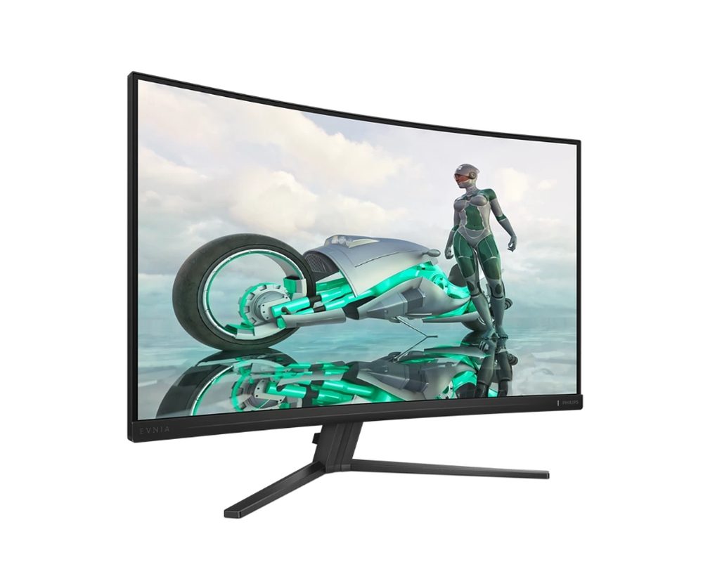 Монитор Philips Evnia 32M2C3500L, 31.5" Curved 1500R VA WLED, 2560x1440@180Hz, 1ms GtG, 0.5ms MPRT, 300cd/m2, 3000:1, Mega Infinity DCR, Adaptive Sync, FlickerFree, Low Blue Light, Tilt, 2xHDMI, DP