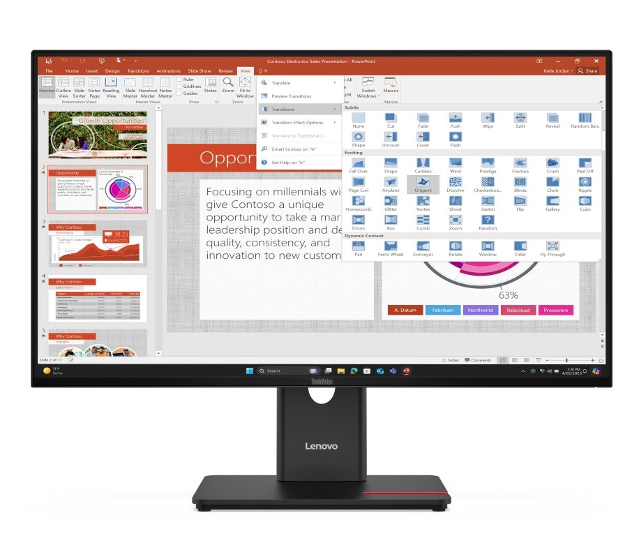 Монитор Lenovo ThinkVision T27-40 27" IPS