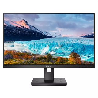 Philips 243S1 23.8" Широк IPS LED монитор, 4 ms, 1000:1 50M:1 DCR, 250cd/m2, 1920x1080@75Hz, HDMI, DVI, USB-C 3.2, Tilt, Pivot, Swivel, Height Adjust, Speakers, Black