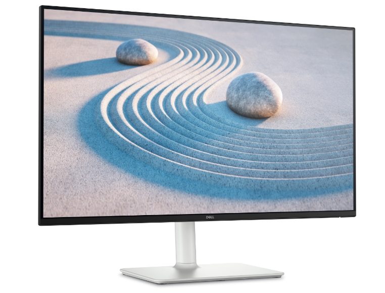 Монитор Dell S2725DS, 27" LED Flat Screen, IPS AG, QHD 2560x1440, 99% sRGB, 4ms, 100Hz, 1500:1, 300 cd/m2, 2xHDMI, DisplayPort, Високоговорители 2x5W, VRR, Регулиране на височина, Pivot, Swivel, Tilt, Черен и сребрист