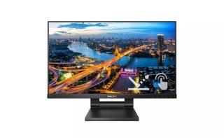 Philips 222B1TC/00, 21.5" Touch (анти-отблясък), IPS, WLED, 1920x1080@75Hz, 4ms GTG, 250cd/m², 1000:1, DCR 50M:1, Adaptive Sync, FlickerFree, Low Blue Mode, 2Wx2, Tilt, Height Adjust, D-SUB, HDMI, DP, USB hub