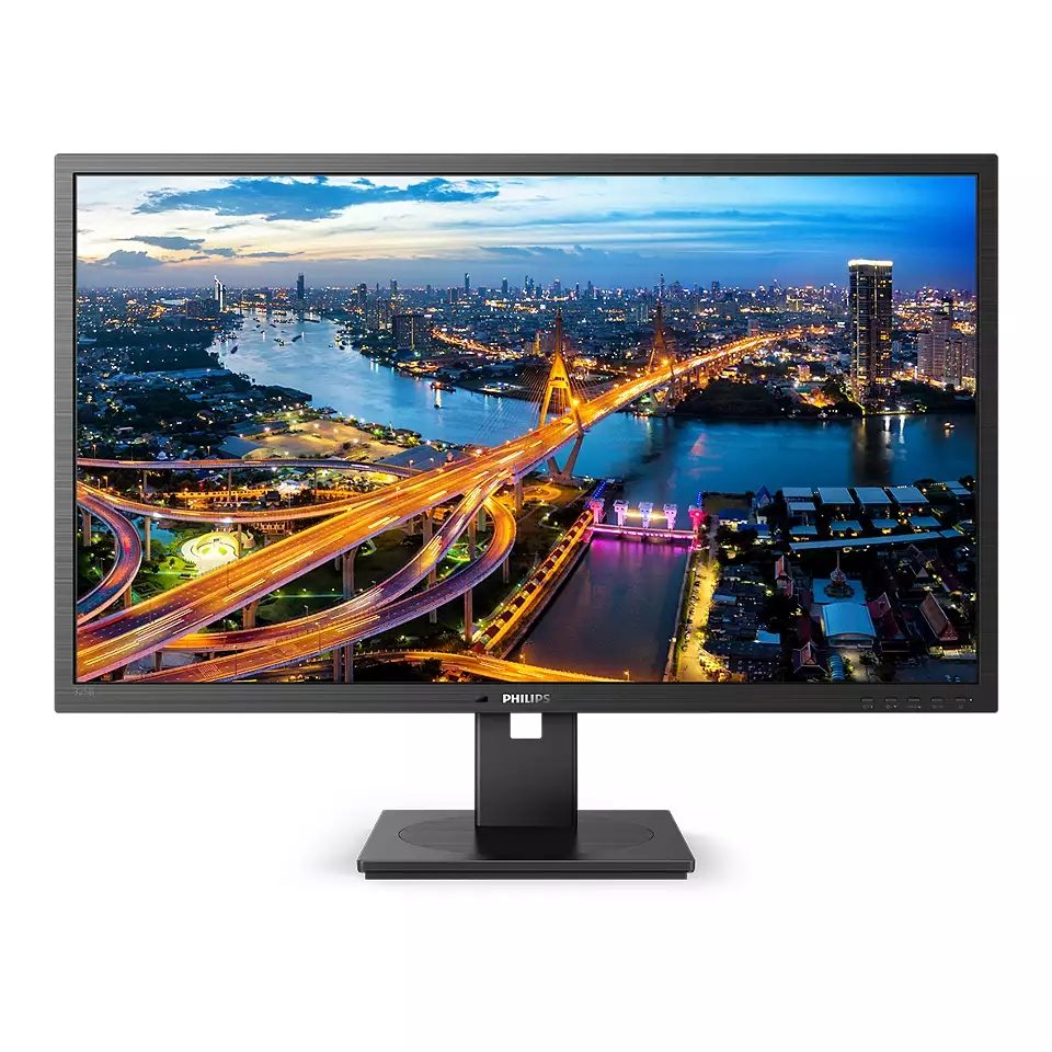 Монитор Philips 325B1L, 31.5" IPS WLED, 2560x1440@75Hz, 4ms GtG, 250cd/m², 1200:1, DCR 50M:1, Adaptive Sync, FlickerFree, Low Blue Mode, 3Wx2, Tilt, Height Adjust, Pivot, Swivel, 2xHDMI, DP, USB hub
