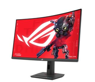 Asus ROG Strix XG32WCS Gaming Monitor 32", 2560x1440, Curved, 180Hz, 1ms (GTG), Fast VA, Extreme Low Motion Blur Sync, USB Type-C, FreeSync, DisplayWidget Center, tripod socket, HDR, Black