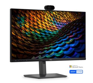 Dell P2426HEB, 23.8" конферентен монитор, IPS Anti-Glare, 5ms, 120 Hz, 1500:1, 300 cd/m2, FHD 1920x1080, 99% sRGB, HDMI, Display Port, USB-C хъб, RJ45, уебкамера, микрофон, високоговорители, KVM превключвател, PD 90W, регулиране на височината, Pivot, Swivel, Tilt, черен