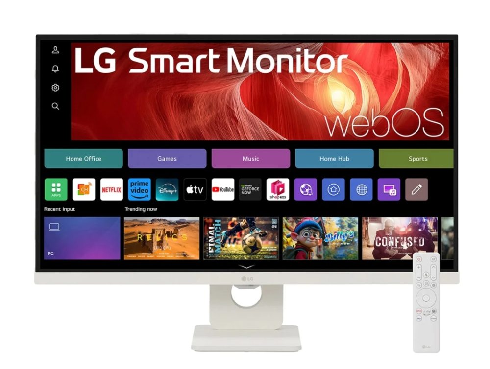 LG 27U731SA-W 27" IPS Smart монитор с webOS23, 4K UHD, HDR10, USB-C, Бял