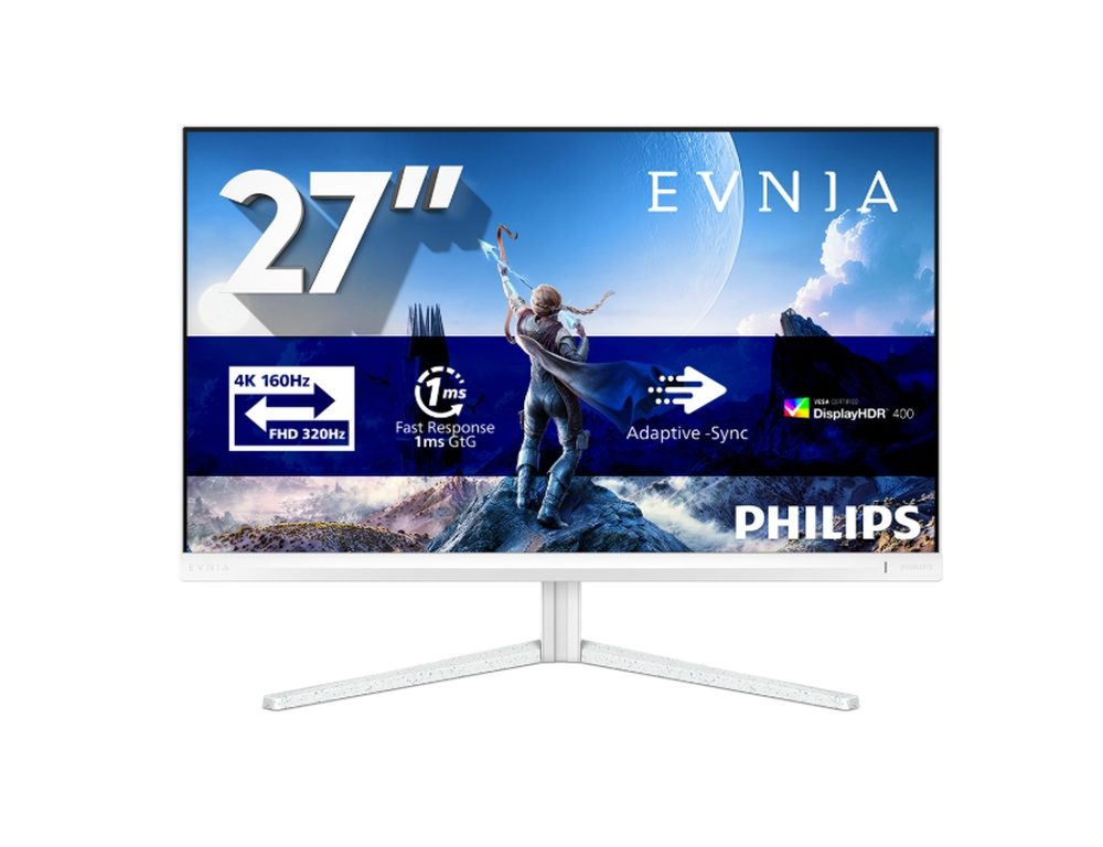 Philips 27M2N5901A, 27" Fast IPS WLED, 3840x2160@160Hz, 1ms GtG, 0.5ms MPRT, 450cd/m2, 1000:1, Mega Infinity DCR, Adaptive Sync, FlickerFree, LowBlue Mode, 5Wx2, Tilt, Height Adjust, Pivot, Swivel, 2xHDMI, DP, USB hub