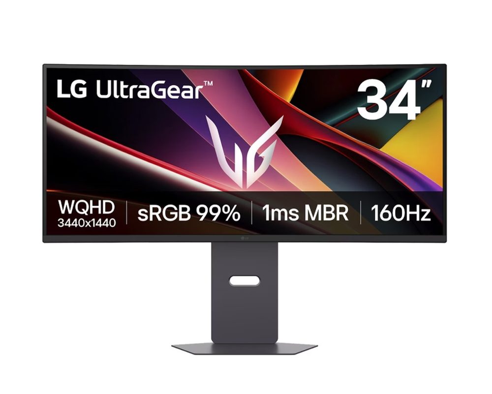 LG 34G600A-B 34" UltraGear 21:9 извит VA монитор, WQHD, 160Hz, HDR10