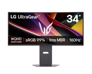 LG 34G600A-B 34" UltraGear 21:9 извит VA монитор, WQHD, 160Hz, HDR10