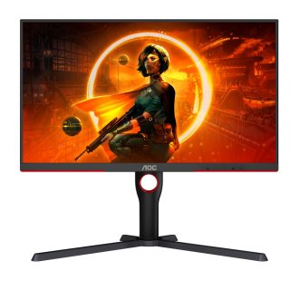 AOC Q27G3XMN/BK, 27" VA Backlight тип MiniLED, 2560x1440@180Hz, 1ms GtG, 1000cd/m2, 3000:1, DCR 80M:1, Adaptive Sync, FlickerFree, Low Blue Light, Tilt, Height Adjust, Pivot, Swivel, 2xHDMI, DP