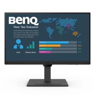 Монитор BenQ BL2790QT 27" IPS, 5ms, QHD 2560x1440, 75Hz, 99% sRGB, Eye Reminder, Flicker-free, LBL, B.I. Gen2, ePaper, 1000:1, 20M:1 DCR, 8 bit, 350cd/m2, HDMI, DP, USB-C 60W, Daisy Chain, 3xUSB 3.2, 2Wx2, HAdj. Stand 110mm, Headph. jack, Line In, Tilt, VESA, Black