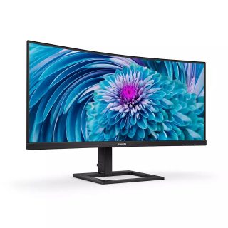 Philips 346E2CUAE 34" извит 1500R VA WLED монитор, 3440x1440@100Hz, 4ms GtG, 1ms MPRT, 300cd/m², 3000:1, Mega Infinity DCR, Adaptive Sync, FlickerFree, Low Blue Mode, 5Wx2, Tilt, Height Adjust, HDMI, DP, USB hub