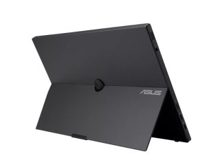 Asus ZenScreen Touch MB16AMTR преносим монитор, 16" FHD (1920 x 1080), IPS, 10-точков тъч, 250 cd/m², вградена батерия, Hybrid Signal Solution, Mini-HDMI, ергономична подпора, отвор за статив, ASUS Flicker Free и Low Blue Light технологии, 2 x 1W, черен