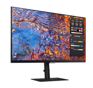 Монитор Samsung 27B800, 27" IPS LED, 60 Hz, 5 ms GTG, 3840x2160, 300 cd/m2, Flicker Free, PBP, PIP, USB-C 90W, 3xUSB 3.0, Display Port 1.4, 2xHDMI 2.2, Черен