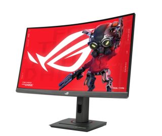 Asus ROG Strix XG27WCMS Gaming Monitor, 27" 2K (2560x1440), извит, 280Hz (овърклок), 1ms (GTG), Extreme Low Motion Blur Sync, USB Type-C, FreeSync Premium, DisplayWidget Center, отвор за статив, HDR, USB Type-C, черен