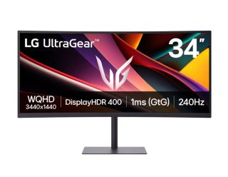 LG 34G630A-B 34" UltraGear 21:9 Извит VA геймърски монитор, WQHD 3440x1440, 240Hz, HDR 400