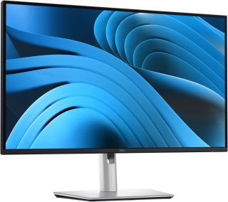Dell P2725QE, 27" 4K UHD LED монитор, IPS Anti-Glare, 5ms, 100 Hz, 1500:1, 350 cd/m2, 3840x2160, 99% sRGB, USB-C Hub, 3x USB 5Gbps Type-A, HDMI, DisplayPort, Power Delivery 90W, RJ45, регулиране на височина, Pivot, Swivel, Tilt, черен