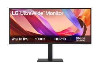 LG 34U650A-B 34" UltraWide 21:9 IPS извит монитор, 100 Hz, WQHD 3440x1440, HDR 10, USB-C PD 96W