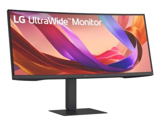 LG 34U650A-B 34" UltraWide 21:9 IPS извит монитор, 100 Hz, WQHD 3440x1440, HDR 10, USB-C PD 96W