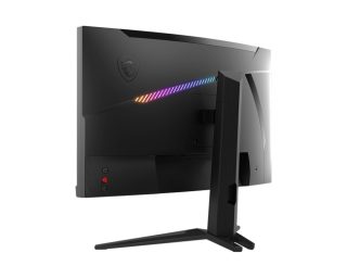 Монитор MSI MAG 325CQRXF, 31.5", Rapid VA, 240Hz, 1ms, WQHD 2560x1440, FreeSync Premium, HDR 400, ClearMR 7000, KVM, Mystic Light, Console mode, 400 nits, 4000:1, 100M:1, DP (1.4a), 2x HDMI (2.0), 1x Type-C (DP alt. PD 15W), USB HUB, Рег. стойка 100mm, Tilt, VESA