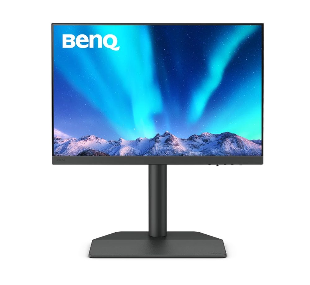 BenQ SW242Q 24.1" IPS фото монитор, 2560x1600 QHD, 16:10, sRGB 100%, Adobe RGB 99%, HDR10, 14-битова 3D LUT, Delta E, USB-C (90W)