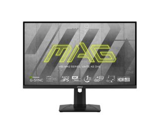 MSI MAG 274UPF, 27", Rapid IPS, 144Hz, 1ms, UHD 3840x2160, Flat, HDR 400, AI Vision, G-sync compatible, PIP, PBP, 400 nits, 1000:1, 100M:1, 1x DP(1.4a), 2x HDMI (2.1), 1x Type-C (DP alt. PD 65W), USB HUB, Adj.Stand 130mm, Tilt, Swivel, Pivot, 4.05 kg
