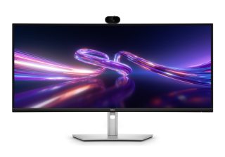 Dell P3426WEV, 34.1" извит монитор с уебкамера, IPS Anti-Glare, 5ms, 100 Hz, 1500:1, 350 cd/m2, UW-QHD 3440x1440, 99% sRGB, HDMI, DisplayPort, USB-C хъб, RJ45, уебкамера, KVM превключвател, PD 90W, регулиране на височината, Pivot, Swivel, Tilt, черен