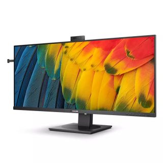 Philips 40B1U5601H 40" IPS WLED монитор, 3440x1440@100Hz, 4ms GtG, 300cd/m², 1200:1, DCR 50M:1, FlickerFree, Low Blue Mode, 5Wx2, Tilt, Height Adjust, Swivel, HDMI, DP, USB hub, KVM, RJ45