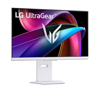 LG 32G810SA-W 31.5" UltraGear IPS смарт монитор с webOS 24, 4K UHD, 144Hz, 1ms, FreeSync Premium, G-SYNC съвместим, USB-C PD 65W, бял