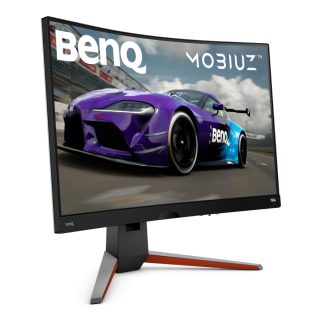 BenQ MOBIUZ 2K EX3210R 31.5" VA извит гейминг монитор, 165Hz, 1ms, 2560x1440 QHD, FreeSync Pro, HDR 400, сив