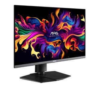 MSI MAG 272UP QD-OLED X24 Gaming Monitor, 26.5", 0.03ms, 240Hz, 3840x2160, G-SYNC, AMD FreeSync Premium Pro, AI Vision, Console Mode, ClearMR 13000, HDR True Black 400, Type-C(15W PD), DP(1.4a), 2xHDMI(2.1), Pivot, Height Adj., VESA 100, Black, 8kg
