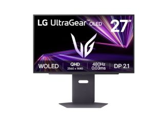 LG 27GX790A-B UltraGear 26.5" OLED геймърски монитор, 0.03ms, 480Hz, QHD 2560x1440, HDR10, DCI-P3 98.5%, черен