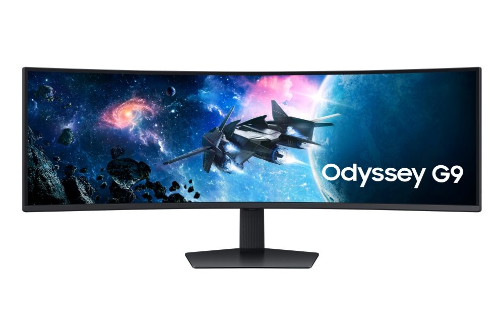 Samsung LS49CG950, 49" Odyssey G9 GAMING, извит VA, 1000R, 240Hz, 32:9, 5120 x 1440, 450 cd/m2, Display Port, HDMI, Micro HDMI, USB хъб, черен