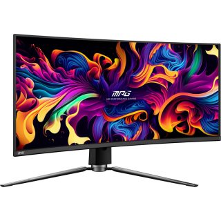 MSI MPG 341CQPX QD-OLED Gaming Monitor, 34", 0.03ms, 240Hz Curve 1800R, 3440x1440, G-SYNC, KVM, AI Vision, Console Mode, ClearMR 13000, HDR True Black 400, Type-C(98W PD), DP(1.4a), 2xHDMI(2.1), USB Hub, Heigh Adj., VESA 100, Black, 8.8kg