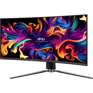 MSI MPG 341CQPX QD-OLED Gaming Monitor, 34", 0.03ms, 240Hz Curve 1800R, 3440x1440, G-SYNC, KVM, AI Vision, Console Mode, ClearMR 13000, HDR True Black 400, Type-C(98W PD), DP(1.4a), 2xHDMI(2.1), USB Hub, Heigh Adj., VESA 100, Black, 8.8kg