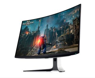 Dell Alienware AW3225QF 31.6" QD-OLED гейминг монитор, 4K UHD, 240Hz, 0.03ms, HDR, NVIDIA G-SYNC, черен