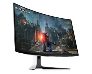 Dell Alienware AW3225QF 31.6" QD-OLED гейминг монитор, 4K UHD, 240Hz, 0.03ms, HDR, NVIDIA G-SYNC, черен