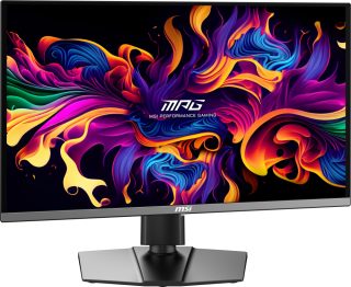MSI MPG 272URX QD-OLED Gaming Monitor, 26.5", 0.03ms, 240Hz, 3840x2160, G-SYNC, AMD FreeSync Premium Pro, AI Vision, Console Mode, ClearMR 13000, HDR True Black 400, Type-C(98W PD), DP(2.1a), 2xHDMI(2.1), USB Hub, Pivot, Heigh Adj., VESA, Black, 8.1kg