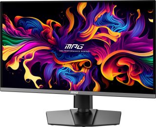 MSI MPG 272URX QD-OLED Gaming Monitor, 26.5", 0.03ms, 240Hz, 3840x2160, G-SYNC, AMD FreeSync Premium Pro, AI Vision, Console Mode, ClearMR 13000, HDR True Black 400, Type-C(98W PD), DP(2.1a), 2xHDMI(2.1), USB Hub, Pivot, Heigh Adj., VESA, Black, 8.1kg