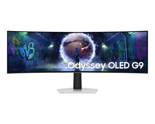 Samsung LS49CG934, 49" Odyssey G9 GAMING, Curved OLED, 1800R, 240Hz, Smart. 32:9, 5120 x 1440, 250 cd/m2, Display Port, HDMI, Micro HDMI, USB Hub, Silver