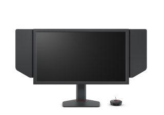 Монитор BenQ ZOWIE XL2586X+, 24.1", 600Hz, FHD FAST TN, за еспорт, CS2, Valorant, DyAc 2, Shield, S Switch, Black eQualizer, Color Vibrance, LBL, Flicker-free, K Locker, XL Setting to Share, 3x HDMI (2.1), DP (1.4), 3.5 Jack, завъртане, накланяне, регулиране на височина 155mm