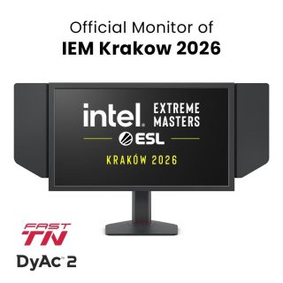 Монитор BenQ ZOWIE XL2586X+, 24.1", 600Hz, FHD FAST TN, за еспорт, CS2, Valorant, DyAc 2, Shield, S Switch, Black eQualizer, Color Vibrance, LBL, Flicker-free, K Locker, XL Setting to Share, 3x HDMI (2.1), DP (1.4), 3.5 Jack, завъртане, накланяне, регулиране на височина 155mm