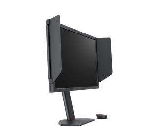 Монитор BenQ ZOWIE XL2586X+, 24.1", 600Hz, FHD FAST TN, за еспорт, CS2, Valorant, DyAc 2, Shield, S Switch, Black eQualizer, Color Vibrance, LBL, Flicker-free, K Locker, XL Setting to Share, 3x HDMI (2.1), DP (1.4), 3.5 Jack, завъртане, накланяне, регулиране на височина 155mm