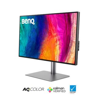 BenQ PD3225U, 32", 4K Designer Monitor, AQCOLOR, IPS Black, 2000:1, 98% P3, 100% sRGB, 100% Rec.709, Factory Calibrated, Calman Verified, Pantone SkinTone, HDR10 и HDR 400, M-Book режим, Daisy chain чрез Thunderbolt 3, PD85W, DPAlt Mode, HDMI 2.0