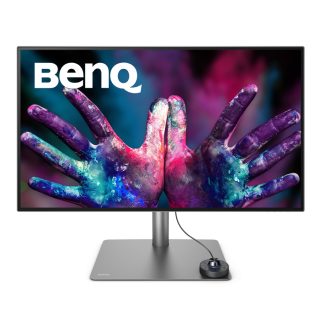 BenQ PD3220U 32" IPS LED 5ms 3840x2160 4K UHD, DesignVue Thunderbolt монитор, AQCOLOR, 100% sRGB, HDR400, B.I., LBL, KVM Switch, ICCsync, CAD/CAM, DualView, 1300:1, 350 cd/m2, 2xHDMI, DP, Thunderbolt 3x2 (PD65W, DP alt), USB-C/USB 3.0x4, говорители 2x2W, регулиране на височина, завъртане, наклон, сив