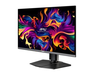 Монитор MSI MPG 272URX QD-OLED, 26.5", 0.03ms, 240Hz, 3840x2160 (UHD), 16:9, Плосък, OLED Care 2.0, G-Sync Compatible, ClearMR 13000, HDR, 1.5M:1, 100M:1, DP(2.1a), 2xHDMI 2.1, 1xTypeC DP alt. w/PD (98W), USB хъб, Pivot, Регулиране на височина, Черен, 8kg